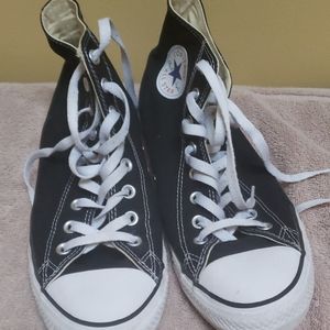 Chucks! Black high top vintage Converse.